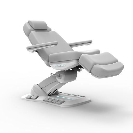 2246 EBN Electric Med Spa Chair with foot controls and light grey upholstery