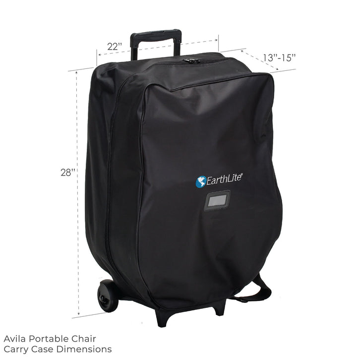 Earthlite Avila II portable massage chair carrying case.