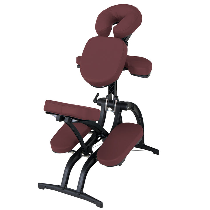Earthlite Avila II portable massage chair in Burgundy