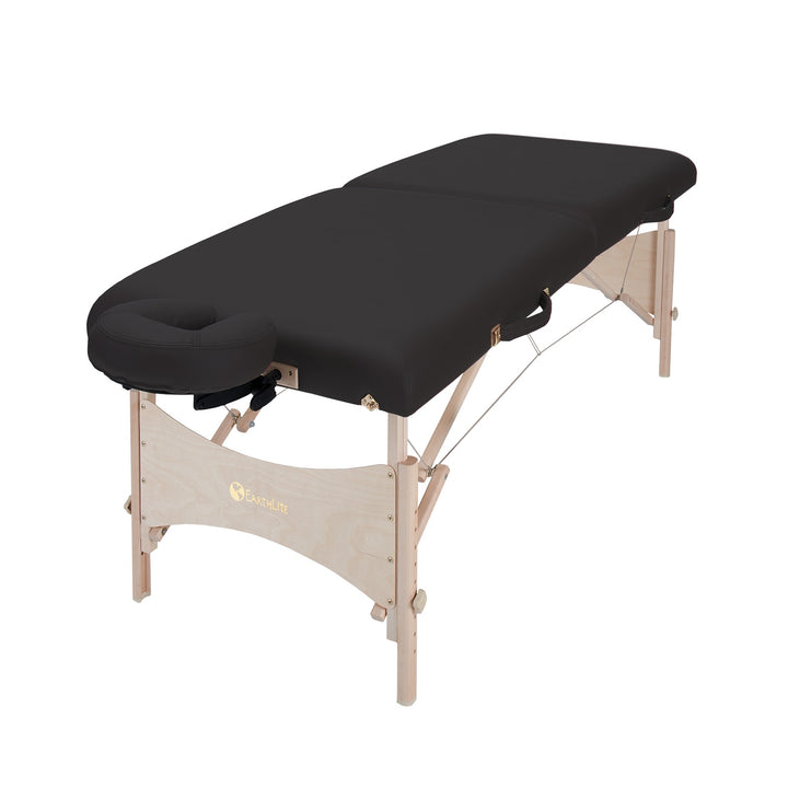 Earthlite Harmony DX portable massage table in black