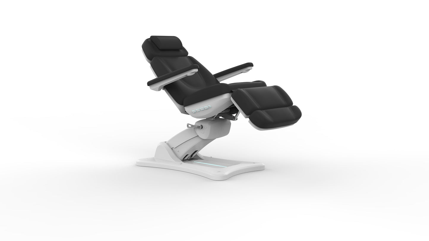 Silverfox 2246B Electric Spa Facial Chair Black - Sunlight Spa Supply