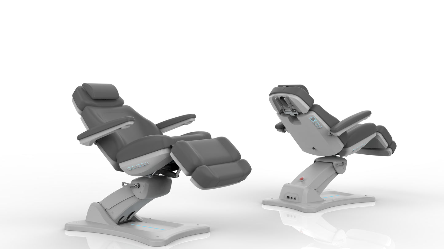 Silverfox 2246B Electric Spa Facial Chair Dark Grey - Sunlight Spa Supply