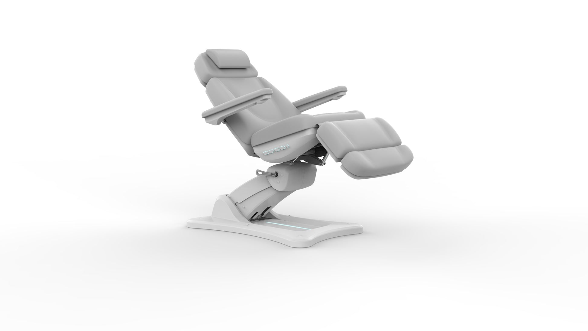 Silverfox 2246B Electric Spa Facial Chair Light Gray Colored - Sunlight Spa Supply