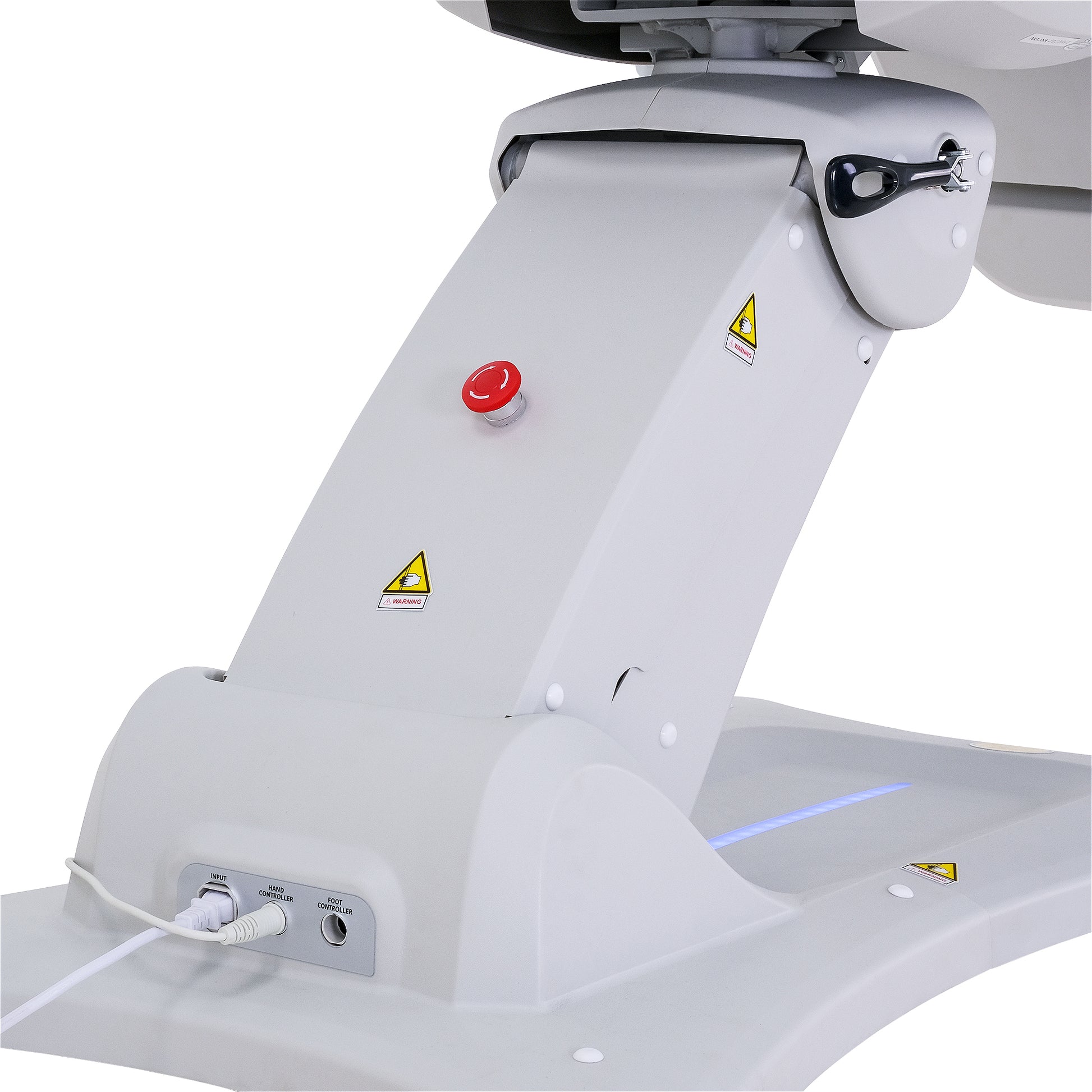 Silverfox 2246B Electric Spa Facial Chair Rear View Emergency Stop Power Supply - Sunlight Spa Supply