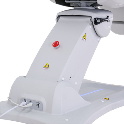 Silverfox 2246B Electric Spa Facial Chair Rear View Emergency Stop Power Supply - Sunlight Spa Supply