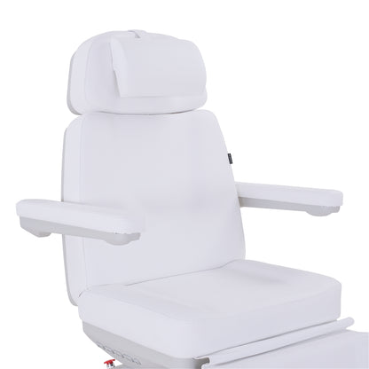 Silverfox 2246B Electric Spa Facial Chair Side View Armrests Up - Sunlight Spa Supply