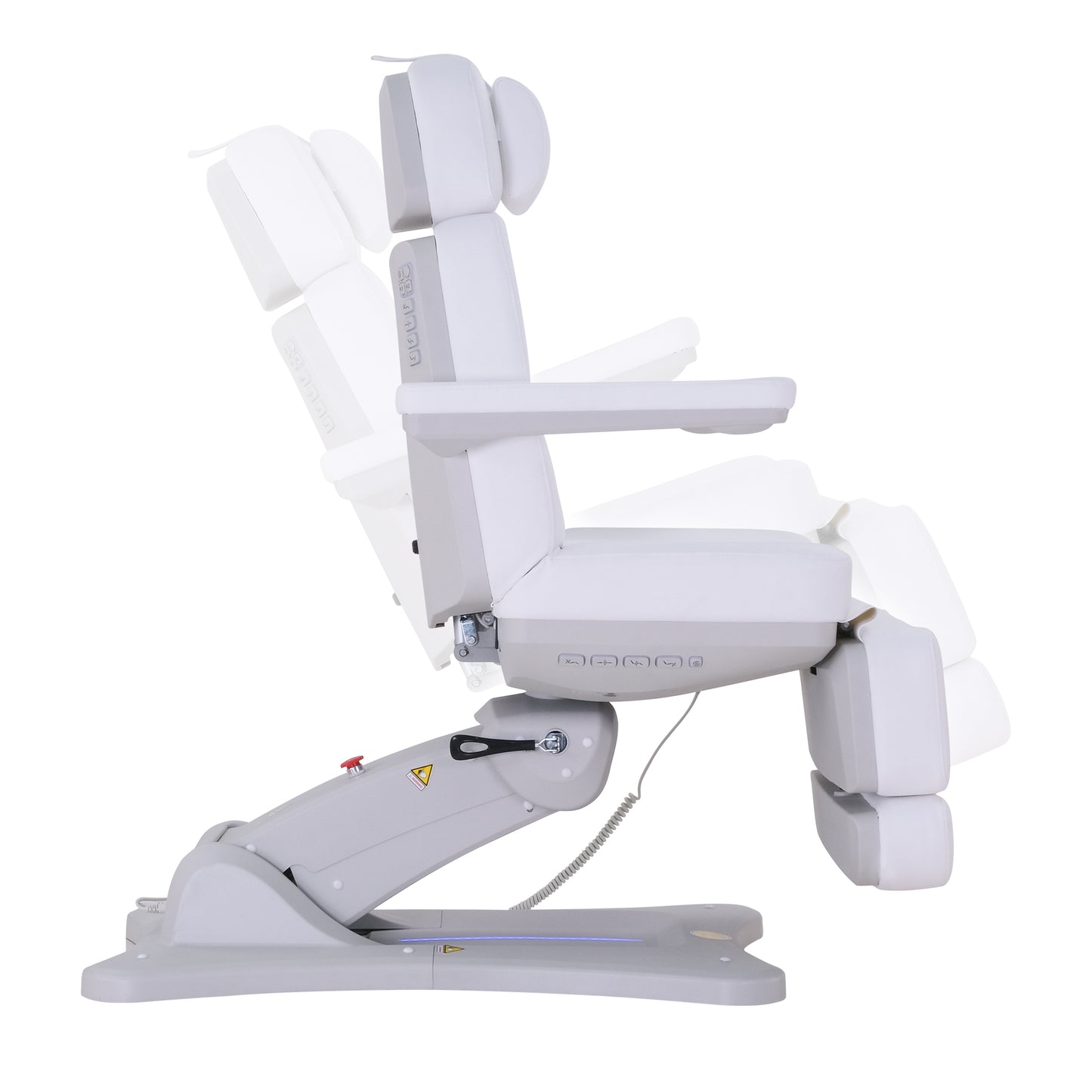 Silverfox 2246B Electric Spa Facial Chair Side View Backrest Footrest Adjustment 2 - Sunlight Spa Supply