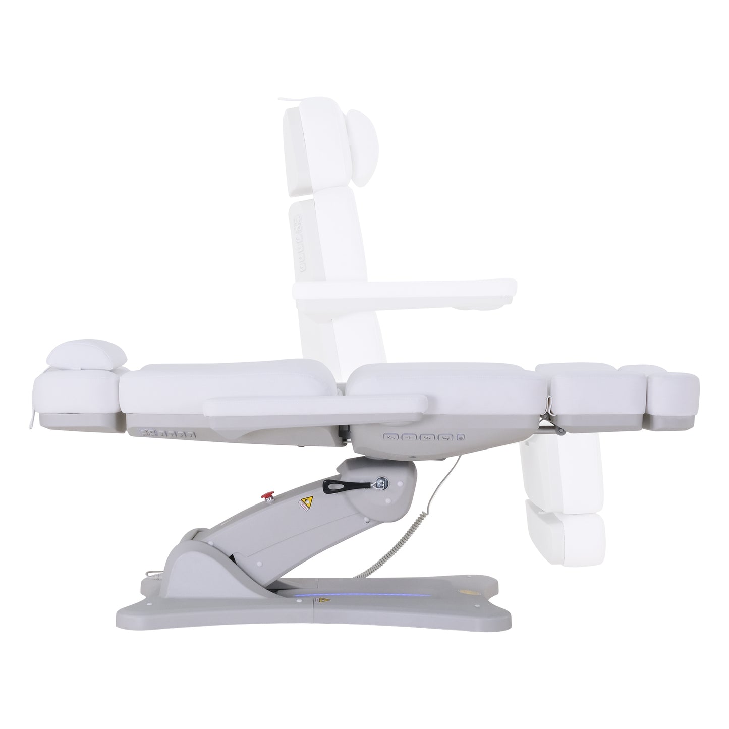 Silverfox 2246B Electric Spa Facial Chair Side View Backrest Footrest Adjustments - Sunlight Spa Supply