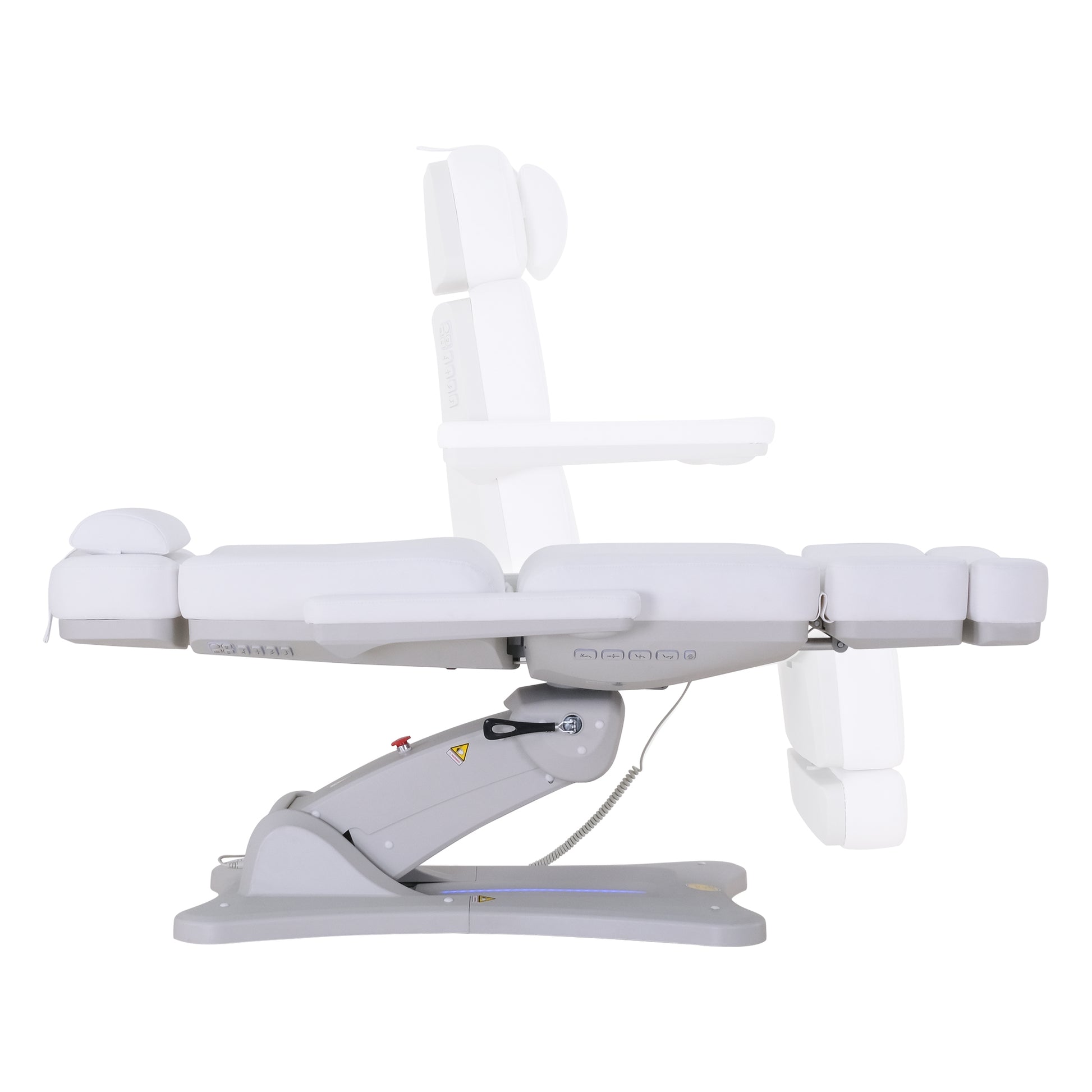 Silverfox 2246B Electric Spa Facial Chair Side View Backrest Footrest Adjustments - Sunlight Spa Supply