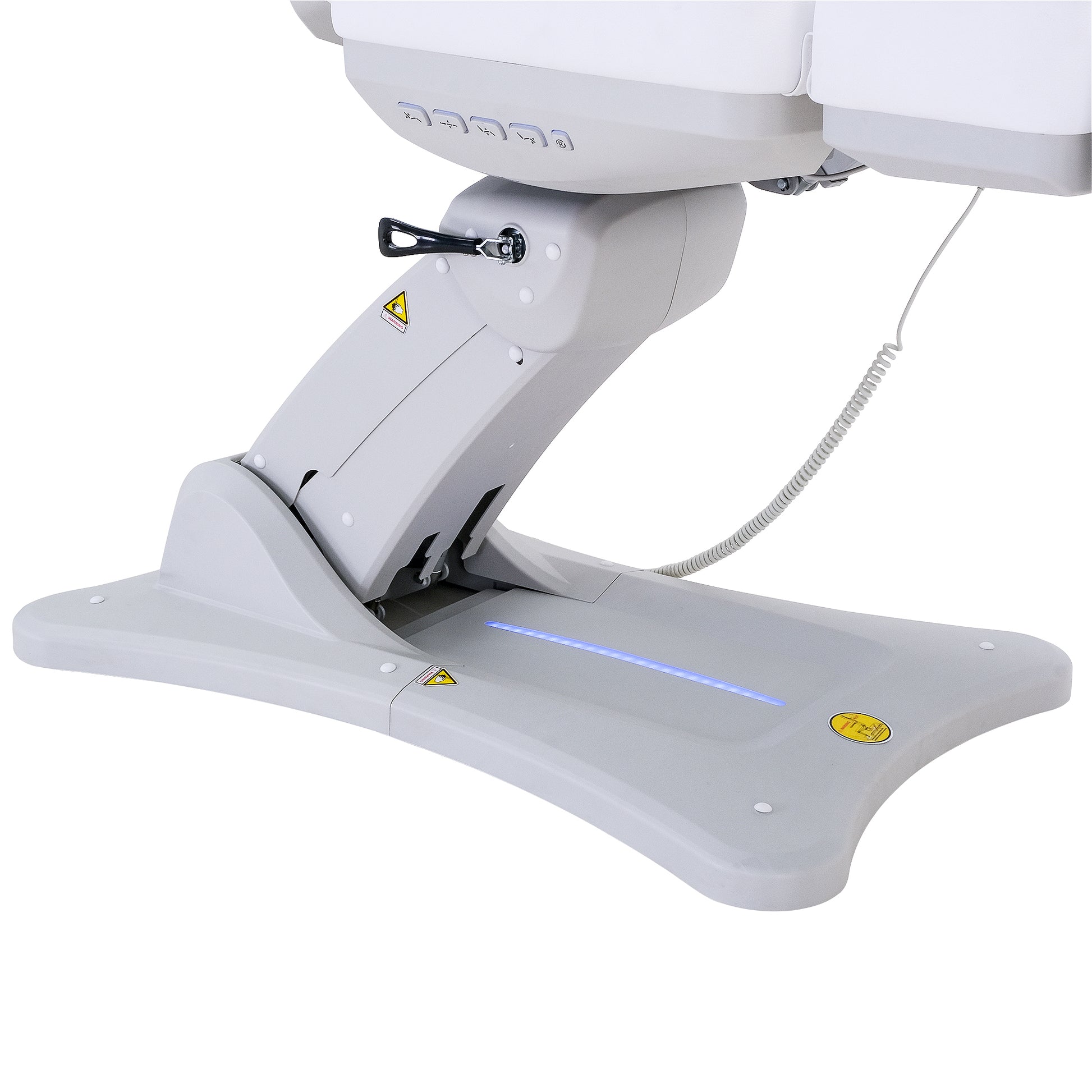 Silverfox 2246B Electric Spa Facial Chair Side View Base - Sunlight Spa Supply