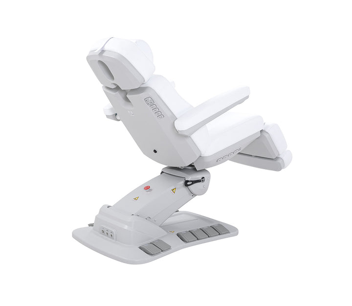 Silver Fox Electric Med Spa Chair with Foot Pedals 2246EBN Rear View - Sunlight Spa Supply