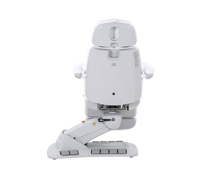 Silver Fox Electric Med Spa Chair with Foot Pedals 2246EBN Side View Plus Rotation - Sunlight Spa Supply