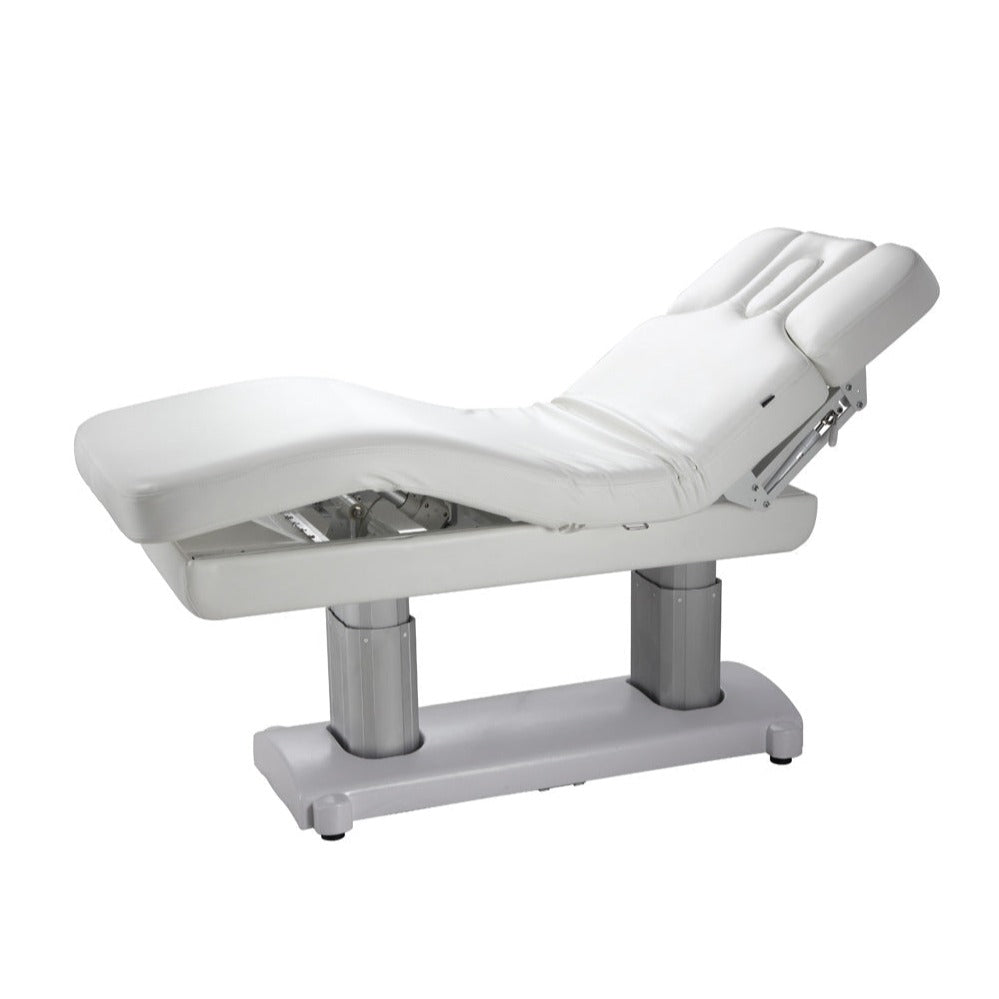 Silverfox 2249 Massage Table Main View Back Elevated Knees Elevated - Sunlight Spa Supply