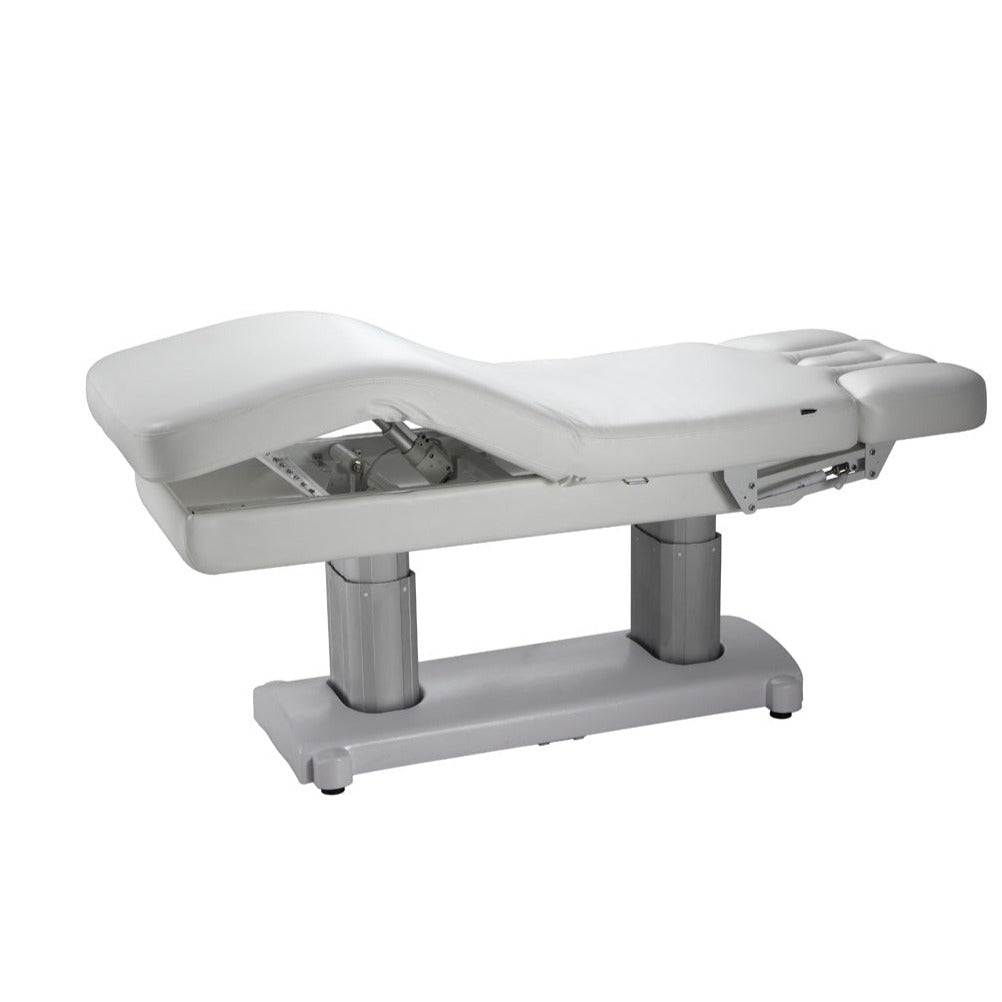 Silverfox 2249 Massage Table Main View Knees Elevated - Sunlight Spa Supply
