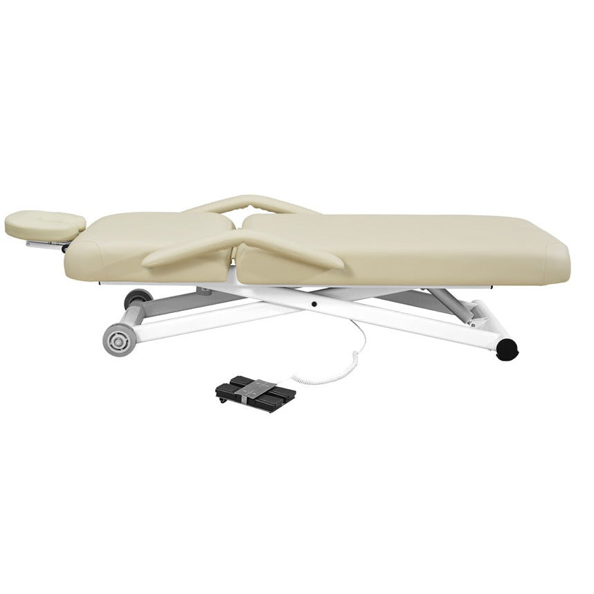 Silverfox 2274 Electric Massage Table Side View Lay Flat - Sunlight Spa Supply