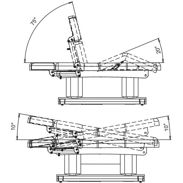 Medical Chair - Luxi 4 Motor Medical Spa Treatment Table